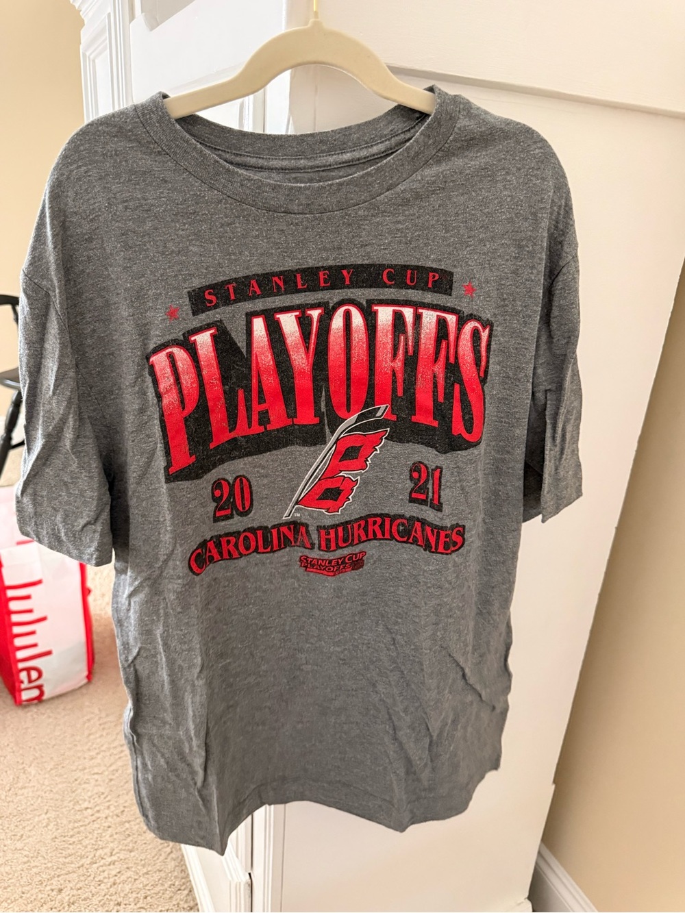 Carolina Hurricanes 2021 Playoffs Grey T-Shirt